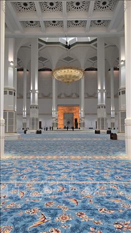 Khu vực các Imam (người đọc và thuyết giảng bài kinh) trong buổi cầu nguyện thứ Sáu hoặc các dịp trọng đại như Lễ Eid. Ảnh: Nguyễn An - PV TTXVN tại Algeria