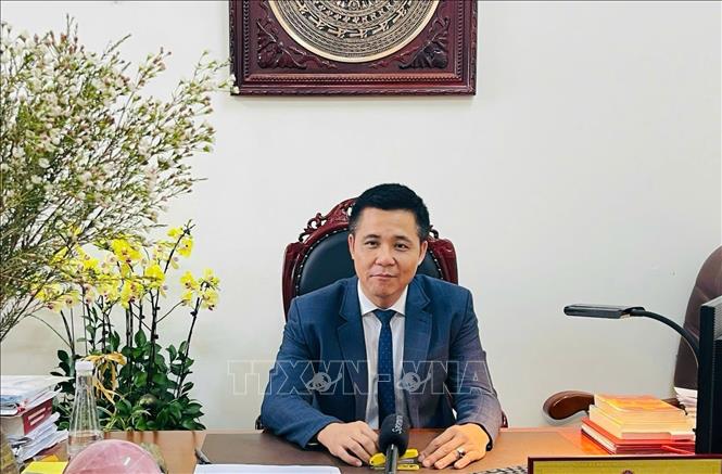 Phó Chánh án Tòa án nhân dân thành phố Hải Phòng Nguyễn Hải Bằng cho biết, quá trình triển khai thực hiện Nghị quyết 81, đơn vị đã sáng tạo đưa ra nhiều giải pháp, chỉ tiêu để khuyến khích các thẩm phán, cán bộ Tòa án nâng cao trách nhiệm trong quá trình xử lý công việc. Ảnh: Kim Anh – TTXVN