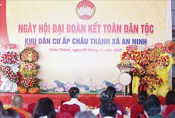 Chủ tịch Quốc hội Trần Thanh Mẫn phát biểu. Ảnh: Doãn Tấn - TTXVN