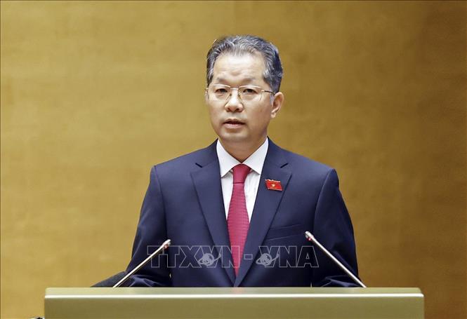 Tân Chánh án Tòa án nhân dân tối cao Nguyễn Văn Quảng phát biểu. Ảnh: Doãn Tấn - TTXVN