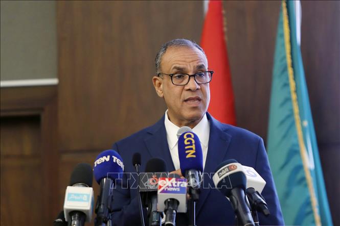 Ngoại trưởng Ai Cập Badr Abdelatty. Ảnh: THX/TTXVN