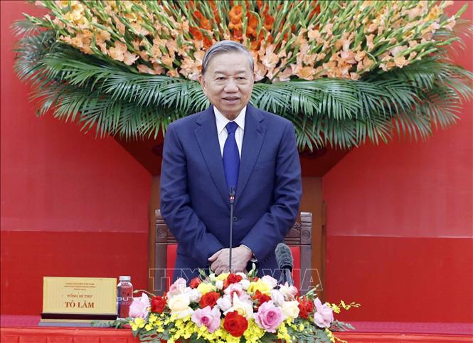 Tổng Bí thư Tô Lâm phát biểu. Ảnh: Thống Nhất – TTXVN