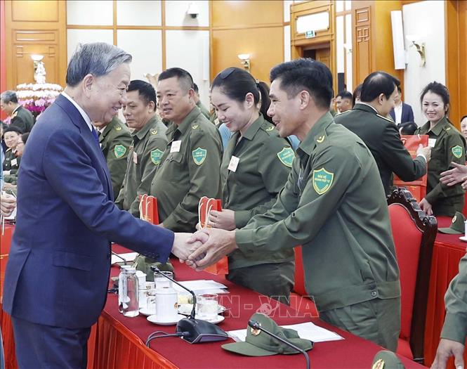 Tổng Bí thư Tô Lâm và các đại biểu. Ảnh: Thống Nhất – TTXVN