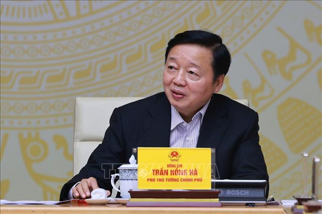 Phó Thủ tướng Trần Hồng Hà phát biểu Ảnh: Dương Giang-TTXVN
