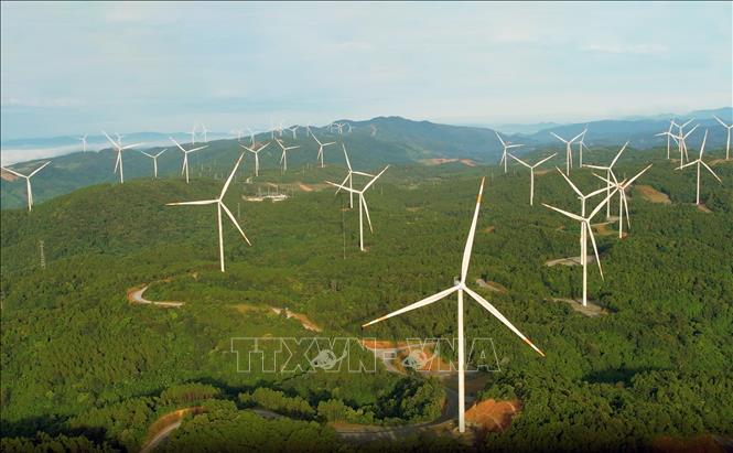 Điện gió góp phần không nhỏ trong việc đảm bảo an ninh ăng lượng của tỉnh. Ảnh: Nguyên Linh-TTXVN