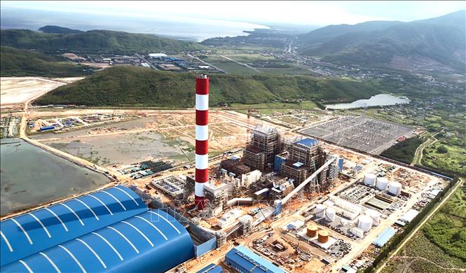 Nhà máy Nhiệt điện Quảng Trạch có công suất hơn 1.400MW, dự kiến hòa lưới vào cuối năm 2025. Ảnh: Nguyên Linh-TTXVN