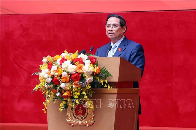 Thủ tướng Phạm Minh Chính phát biểu chỉ đạo. Ảnh: Phạm Kiên - TTXVN