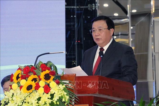 Đồng chí Nguyễn Xuân Thắng, Ủy viên Bộ Chính trị, Chủ tịch Hội đồng Lý luận Trung ương, Giám đốc Học viện Chính trị Quốc gia Hồ Chí Minh phát biểu đề dẫn. Ảnh: Đại Nghĩa - TTXVN