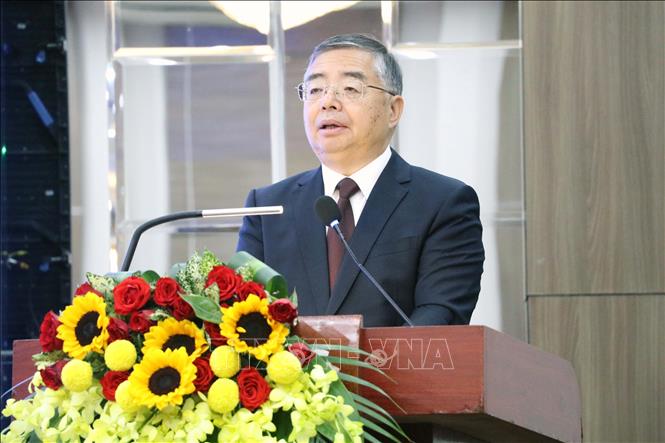 Đồng chí Lý Thư Lỗi, Ủy viên Bộ Chính trị, Bí thư Ban Bí thư, Trưởng Ban Tuyên truyền Trung ương phát biểu đề dẫn. Ảnh: Đại Nghĩa - TTXVN