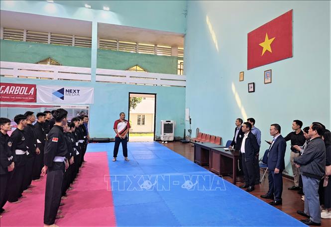 Đội tuyển Pencak Silat tham dự SEA Games 33 với 12 vận động viên. Ảnh: Nam Sương - TTXVN