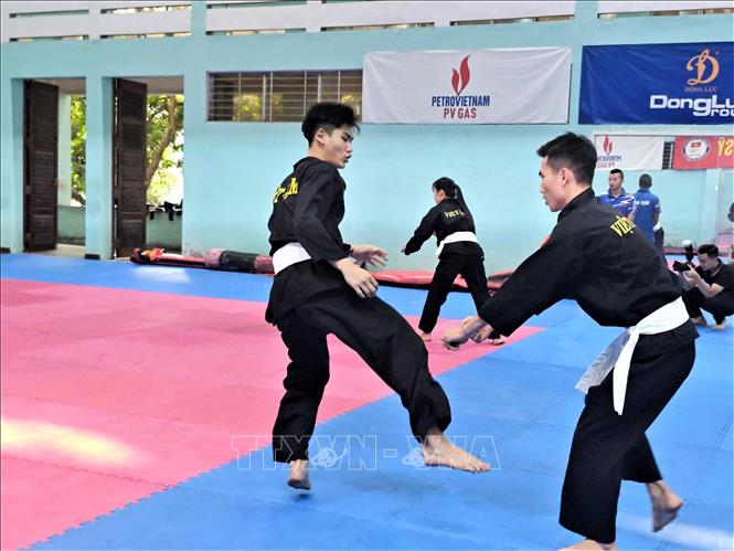 Đội tuyển Pencak Silat đặt mục tiêu giành từ 2 huy chương Vàng tại SEA Games 33. Ảnh: Nam Sương - TTXVN