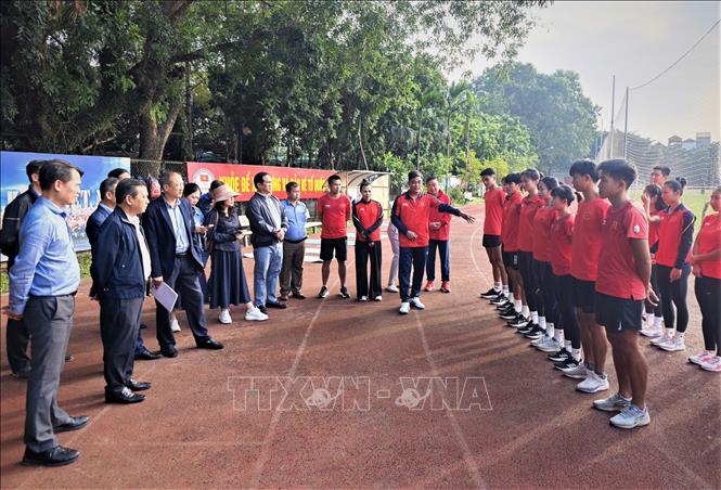 Đội tuyển Điền kinh hứa hẹn mang đến SEA Games 33 nhiều vận động viên trẻ. Ảnh: Nam Sương - TTXVN