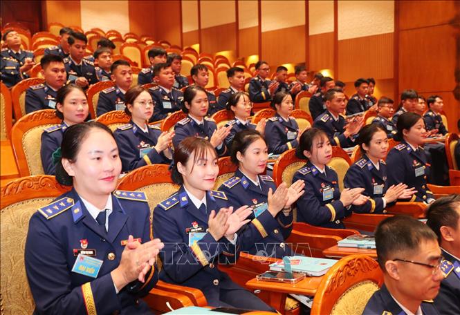 Đoàn viên, thanh niên Cảnh sát biển Việt Nam dự hội nghị. Ảnh: Trọng Đức - TTXVN