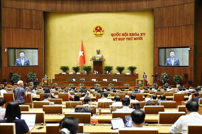 Phó Thủ tướng Chính phủ Lê Thành Long phát biểu. Ảnh: Doãn Tấn - TTXVN