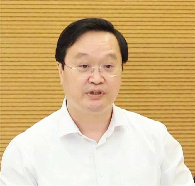 Ông Nguyễn Đức Trung, Phó Bí thư Thành ủy, Chủ tịch UBND thành phố Hà Nội, nhiệm kỳ 2021 - 2026. Ảnh: TTXVN