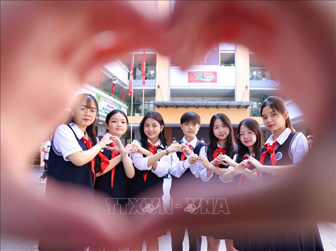 THCS Ngô Sĩ Liên hôm nay đang từng bước trở thành không gian làm việc và học tập truyền cảm hứng, nơi khơi dậy khát vọng vươn cao, và là trường học hạnh phúc của mọi thành viên. Ảnh: Thanh Tùng - TTXVN