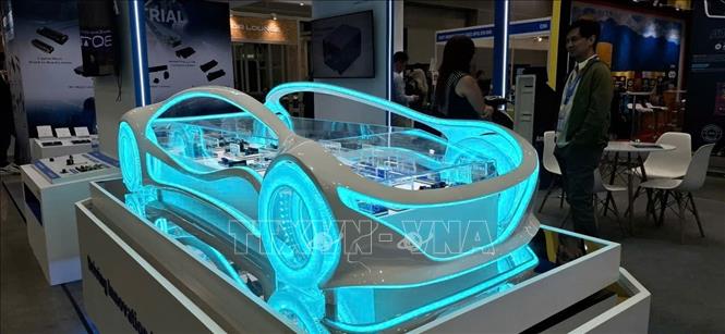 Một mẫu xe điện tương lai tại triển lãm. Ảnh: Bùi Hoàn - PV TTXVN tại Malaysia