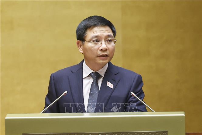 Bộ trưởng Bộ Tài chính Nguyễn Văn Thắng phát biểu. Ảnh: Doãn Tấn - TTXVN