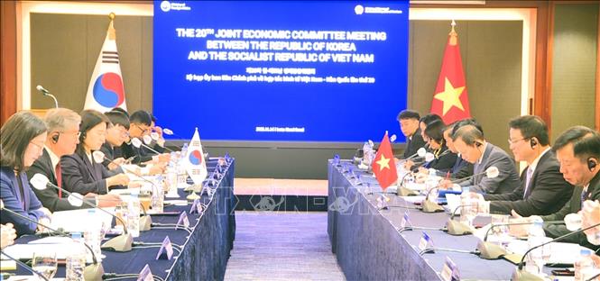 Vietnam and the Republic of Korea convene the 20th meeting of the Vietnam-RoK Joint Economic Committee in Seoul on November 14. Photo: Truong Giang – VNA
