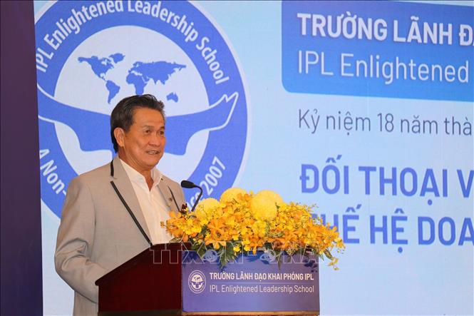 Ông Đặng Văn Thành, Chủ tịch Hội đồng quản trị Tập đoàn Thành Thành Công phát biểu tại tọa đàm. Ảnh: Thanh Vũ-TTXVN
