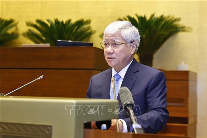 Phó Chủ tịch Quốc hội Đỗ Văn Chiến phát biểu. Ảnh: Doãn Tấn - TTXVN