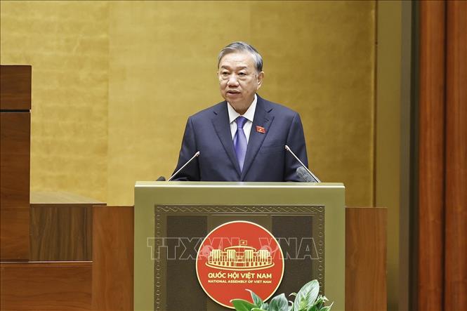 Tổng Bí thư Tô Lâm phát biểu chỉ đạo Hội nghị. Ảnh: Doãn Tấn - TTXVN