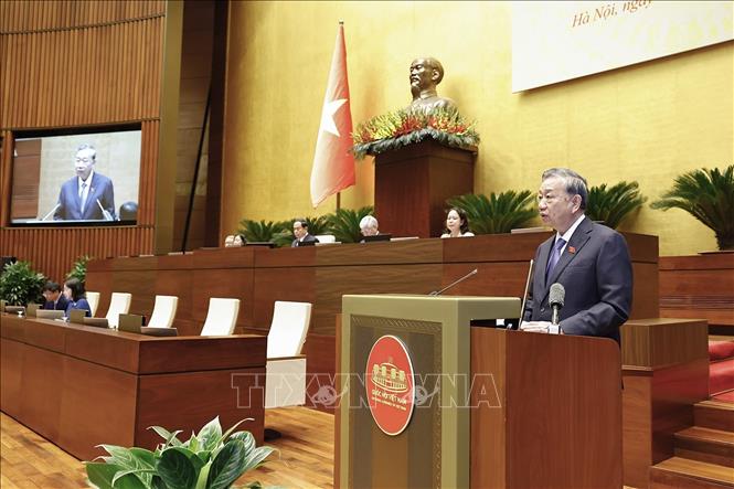 Tổng Bí thư Tô Lâm phát biểu chỉ đạo Hội nghị. Ảnh: Doãn Tấn - TTXVN