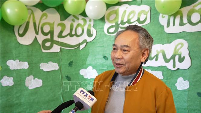 Ông Nguyễn Trọng Giao trả lời phỏng vấn phóng viên TTXVN tại Nga. Ảnh: Trần Hải - PV TTXVN tại Nga