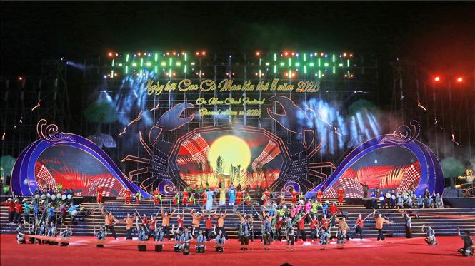 Chương trình nghệ thuật khắc họa về một Cà Mau  - nơi hội tụ thiên nhiên và bản sắc văn hóa phương Nam. Ảnh: Huỳnh Anh - TTXVN