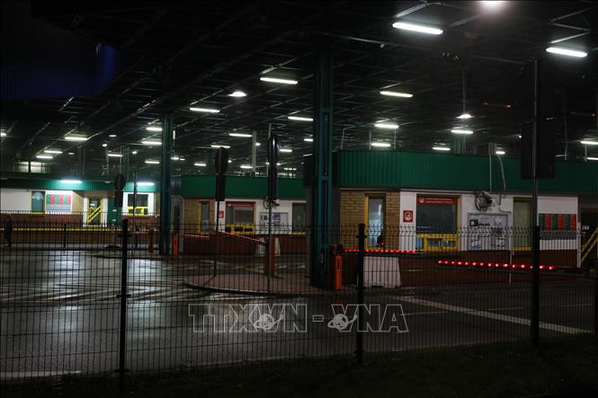 Cửa khẩu Bobrowniki ở biên giới Ba Lan - Belarus. Ảnh: PAP/TTXVN