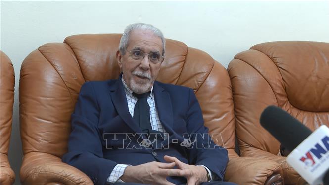 Ông Goumiri, Chuyên gia Kinh tế - Chính trị Algeria. Ảnh: Nguyễn An - PV CQTT Algeria