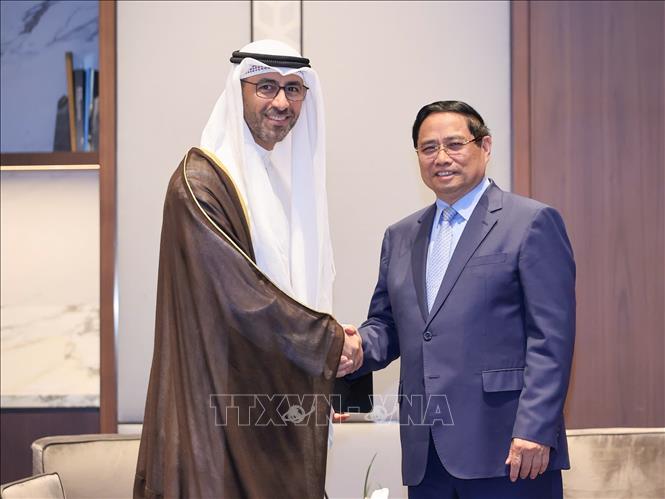 Thủ tướng Phạm Minh Chính tiếp ông Nawaf Saud Al Sabah, Phó Chủ tịch Hội đồng quản trị kiêm Tổng giám đốc điều hành Tập đoàn Dầu khí Kuwait. Ảnh: Dương Giang-TTXVN 