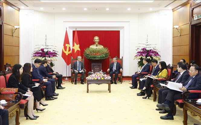 Tổng Bí thư Tô Lâm tiếp ông Vincent Clerc, Giám đốc điều hành Tập đoàn A.P. Moller-Maersk của Đan Mạch. Ảnh: Thống Nhất - TTXVN