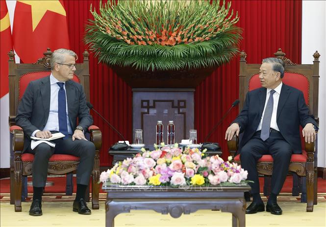 A view of the reception. VNA Photo: Thống Nhất 