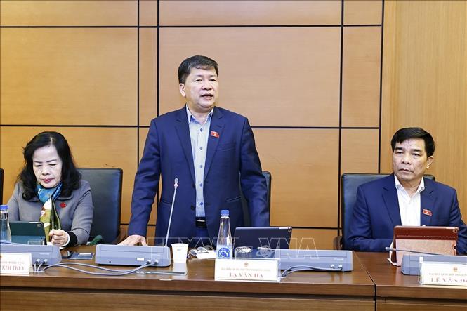 Đại biểu Quốc hội TP Đà Nẵng Tạ Văn Hạ phát biểu. Ảnh: Doãn Tấn - TTXVN