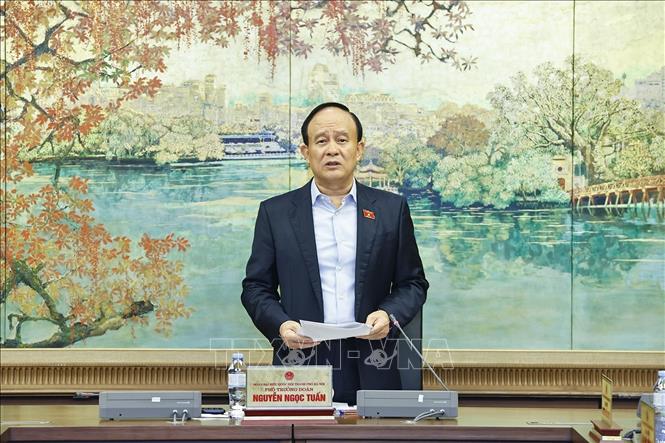 Đại biểu Quốc hội TP Hà Nội Nguyễn Ngọc Tuấn phát biểu. Ảnh: Doãn Tấn - TTXVN