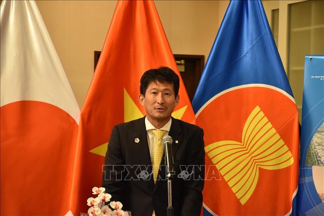 Ông Katsuhiko Usui, Tổng giám đốc Sapporo Việt Nam, chia sẻ kinh nghiệm đầu tư tại tỉnh Tây Ninh. Ảnh: Nguyễn Tuyến – PV TTXVN tại Nhật Bản