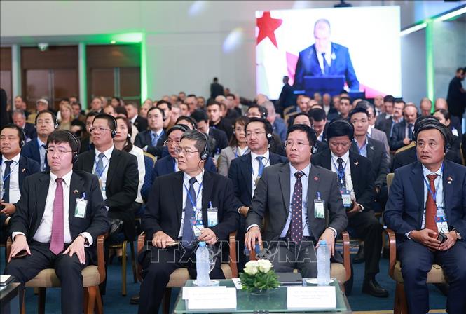 Các đại biểu tham dự Diễn đàn kinh tế Việt Nam – Algeria. Ảnh: Dương Giang-TTXVN
