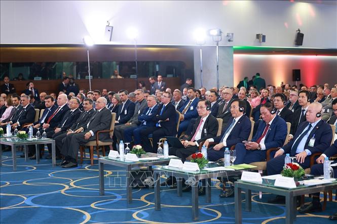 Các đại biểu tham dự Diễn đàn kinh tế Việt Nam – Algeria. Ảnh: Dương Giang-TTXVN
