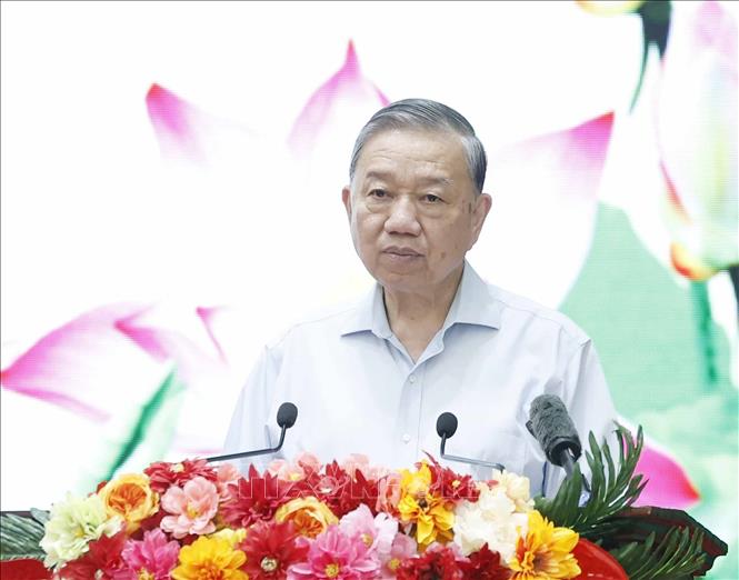 Tổng Bí thư Tô Lâm phát biểu.  Ảnh: Thống Nhất – TTXVN