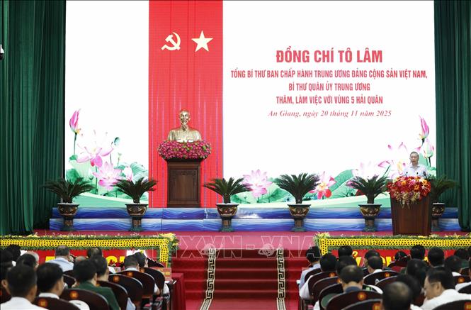 Tổng Bí thư Tô Lâm phát biểu. Ảnh: Thống Nhất – TTXVN