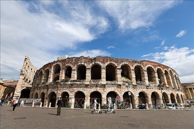 Đấu trường Arena di Verona tại thành phố Verona, Italy. Ảnh: THX/TTXVN