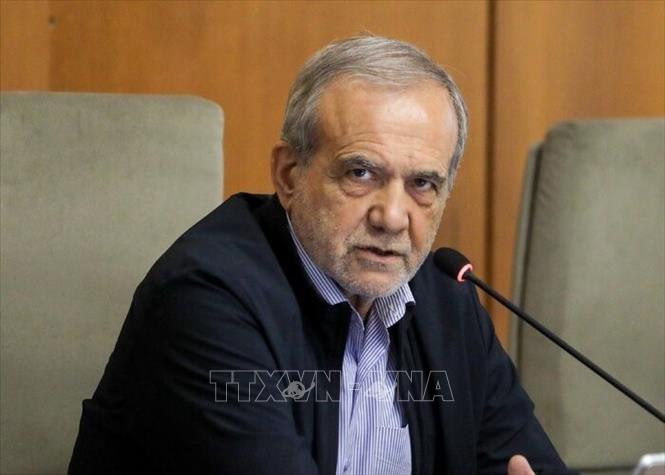 Tổng thống Iran Masoud Pezeshkian. Ảnh: IRNA/TTXVN