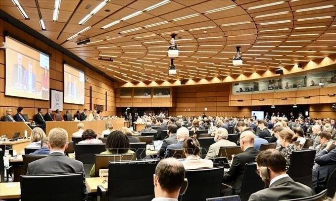 Trong cuộc họp kín ngày 20/11/2025, Hội đồng quản trị của Cơ quan Năng lượng nguyên tử quốc tế (IAEA) đã thông qua nghị quyết yêu cầu Iran thông báo ngay lập tức cho cơ quan giám sát về tình trạng kho uranium đã làm giàu và các cơ sở hạt nhân bị đánh bom của nước này. Ảnh: IRNA/TTXVN