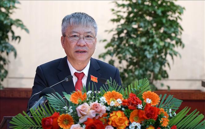 Phó Bí thư Thành ủy, Chủ tịch HĐND thành phố Đà Nẵng Nguyễn Đức Dũng phát biểu tại Tọa đàm. Ảnh: Quốc Dũng - TTXVN