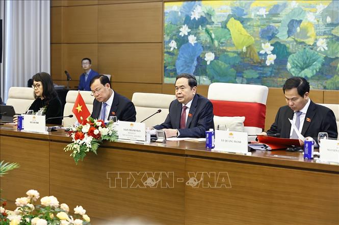 Chủ tịch Quốc hội Trần Thanh Mẫn phát biểu. Ảnh: Doãn Tấn - TTXVN