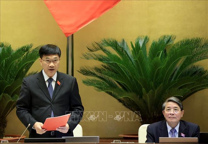 Phó Chủ tịch Quốc hội Vũ Hồng Thanh phát biểu. Ảnh: Tuấn Anh - TTXVN