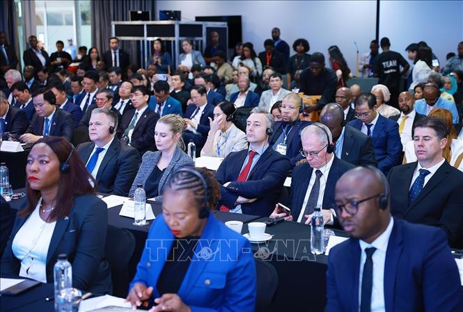 Các đại biểu tham dự Diễn đàn doanh nghiệp Việt Nam - Nam Phi. Ảnh: Dương Giang-TTXVN
