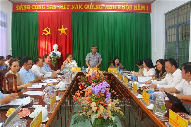 Quang cảnh buổi làm việc. Ảnh: Duy Khương - TTXVN