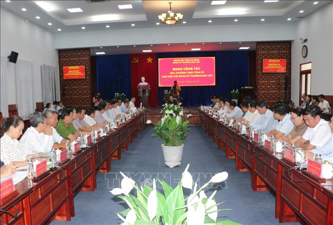 Quang cảnh buổi làm việc. Ảnh: Tuấn Kiệt – TTXVN